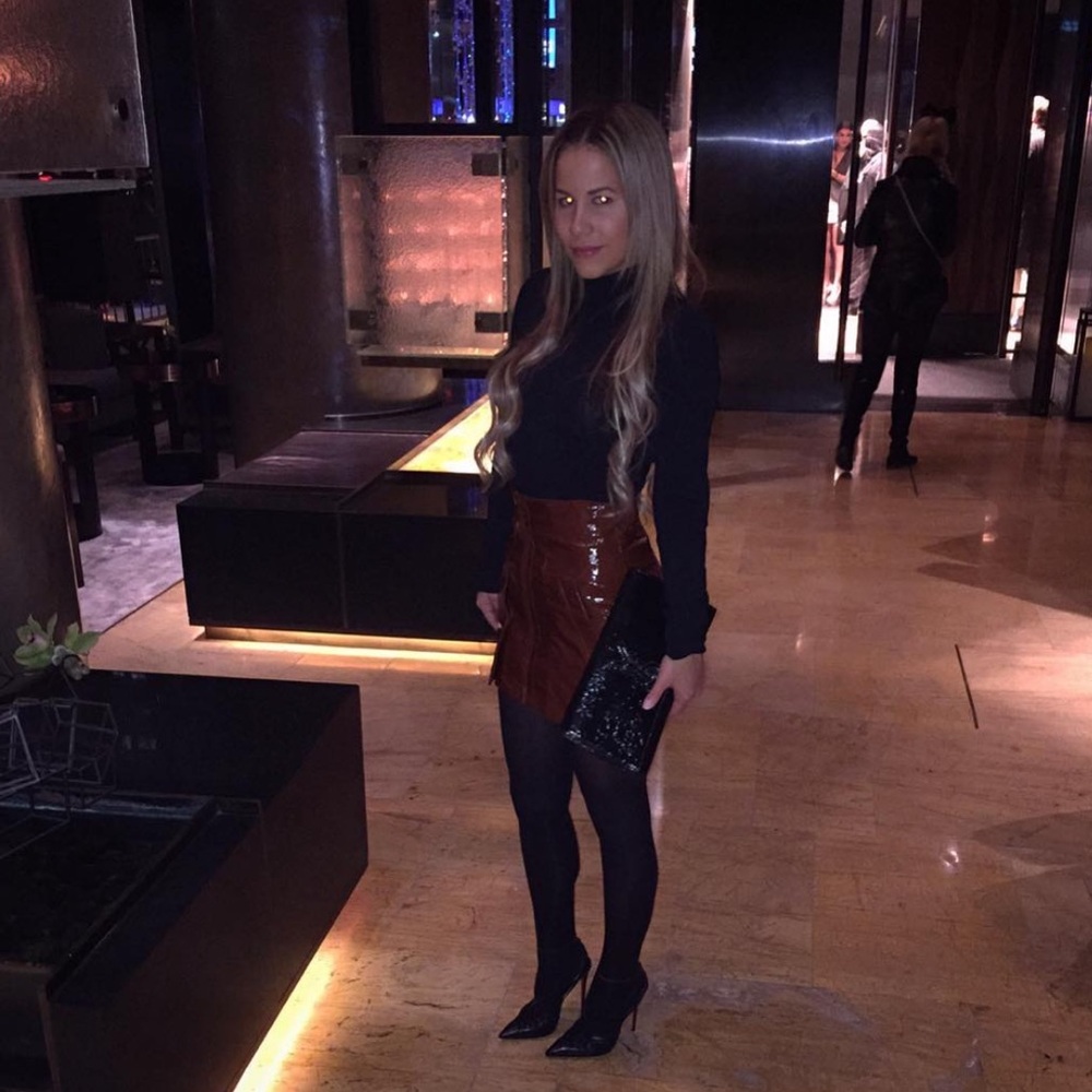 Alexander Wang leather skirt